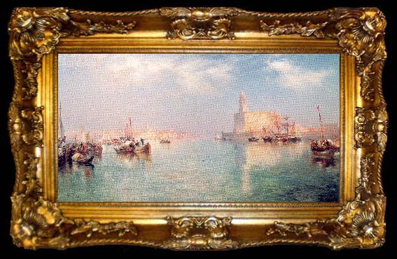 framed  Moran, Thomas Vera Cruz Harbor, Mexico, ta009-2